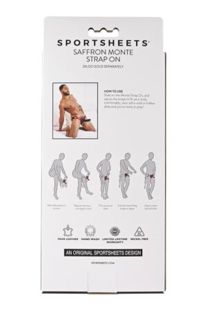 SPORTSHEETS SAFFRON MONTE STRAP ON RED-5