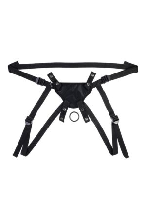 SPORTSHEETS VELVET NOIR STRAP ON